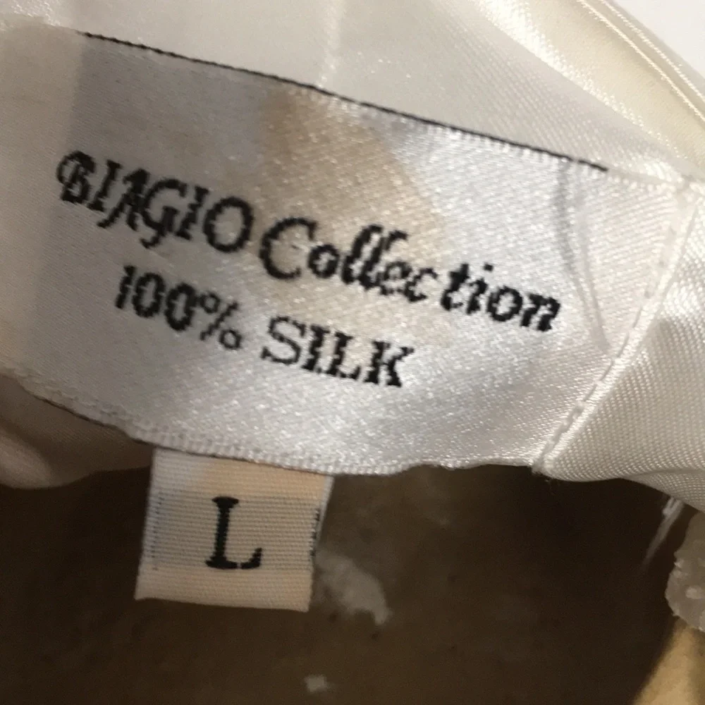 BIAGIO COLLECTION SILK VEST SZ L TRENDING !!! - Picture 6 of 6